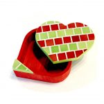 Mosaïque Boite coeur - céramique -15x15x5cm